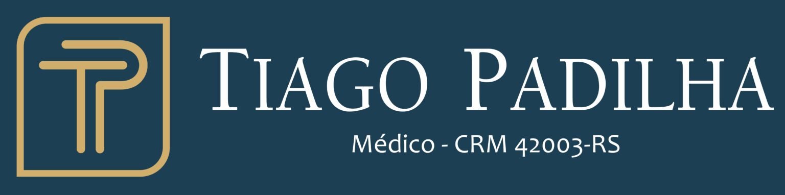 Logomarca azul do Dr. Tiago Padilha